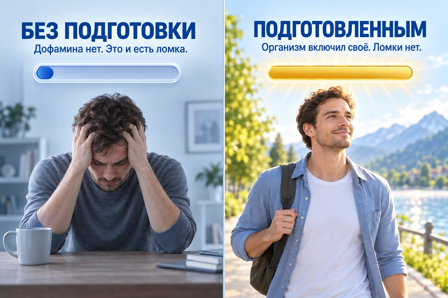 Два сценария отказа от курения: без подготовки и подготовленным