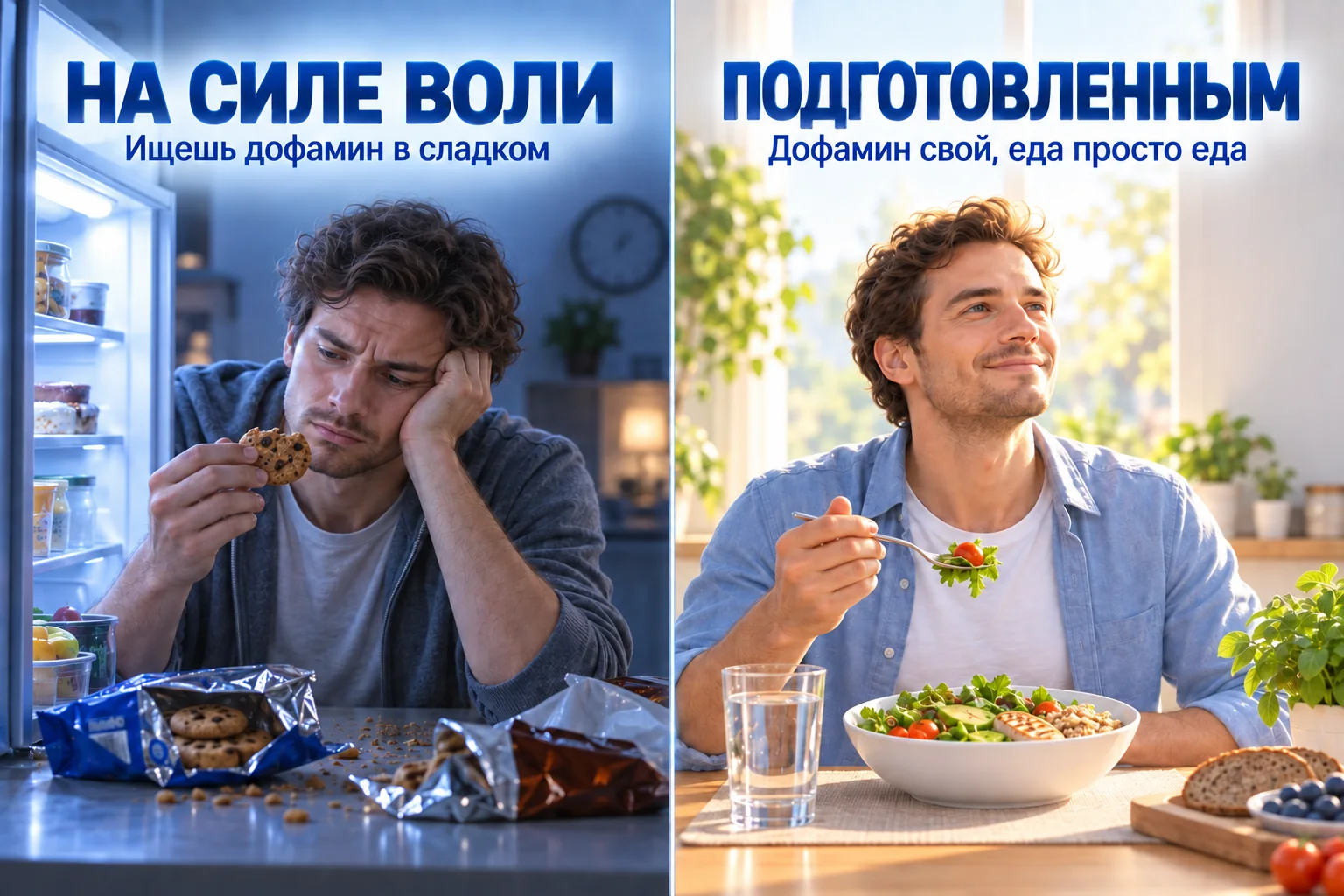 Два сценария отказа и еда: на силе воли и подготовленным