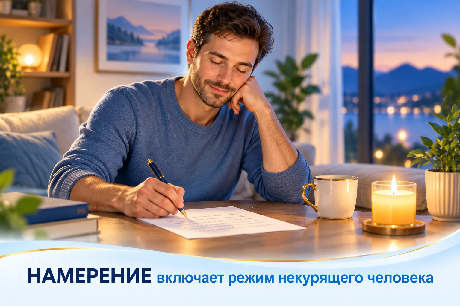 Медитация намерения: спокойный вечер перед тем, как бросить курить