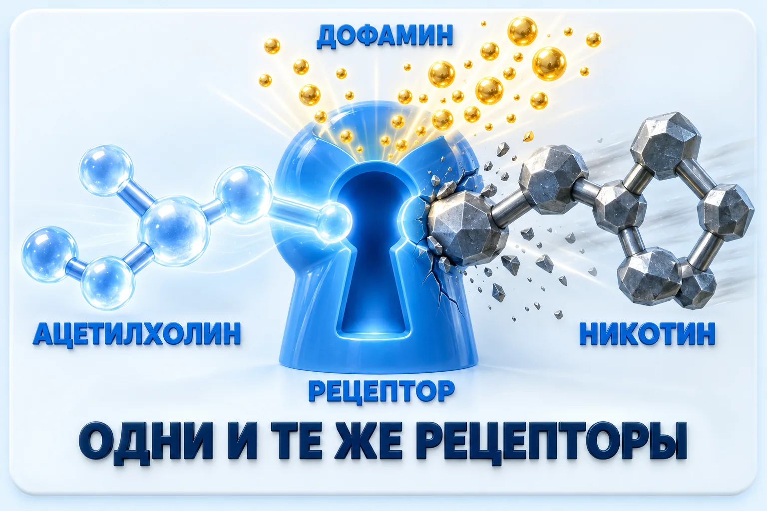 Механизм: почему кажется, что сигарета снимает стресс. Ацетилхолин, рецептор, дофамин