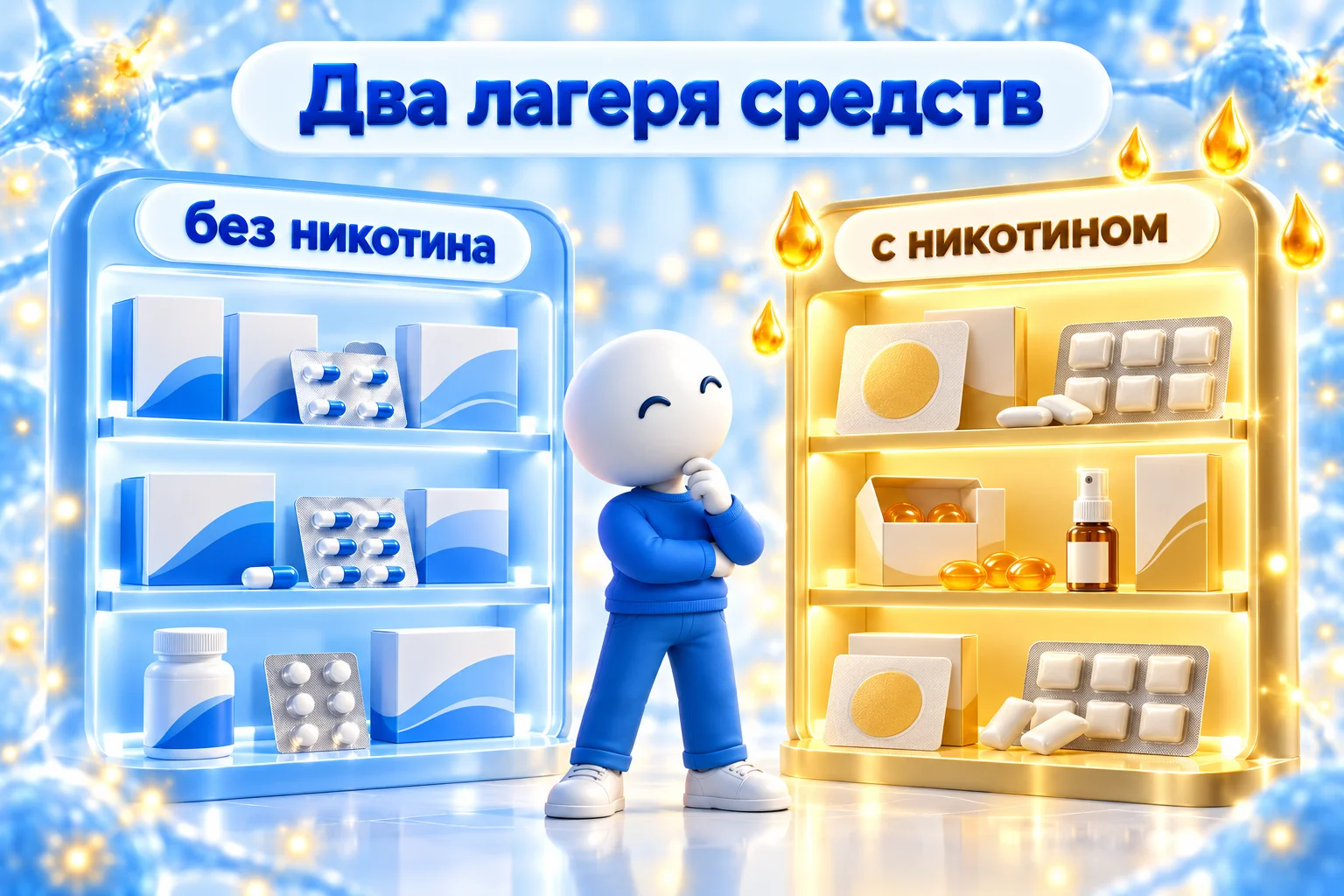 Таблетки от курения делятся на два лагеря: без никотина табекс, варениклин, бупропион; с никотином пластырь, жвачка, леденцы и спрей