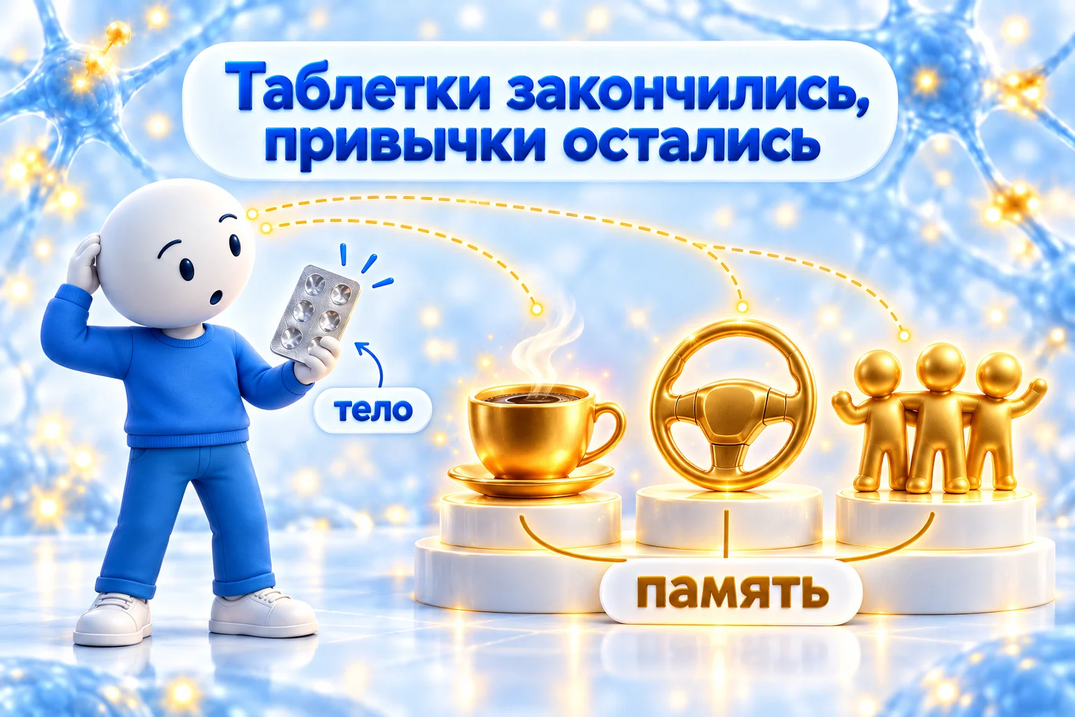 После таблеток от курения: упаковка закончилась, а триггеры остались: кофе, руль, компания